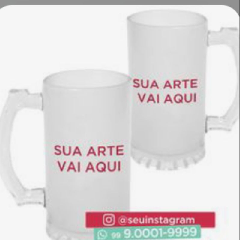 Caneca Chopp Envie sua Arte 475ml