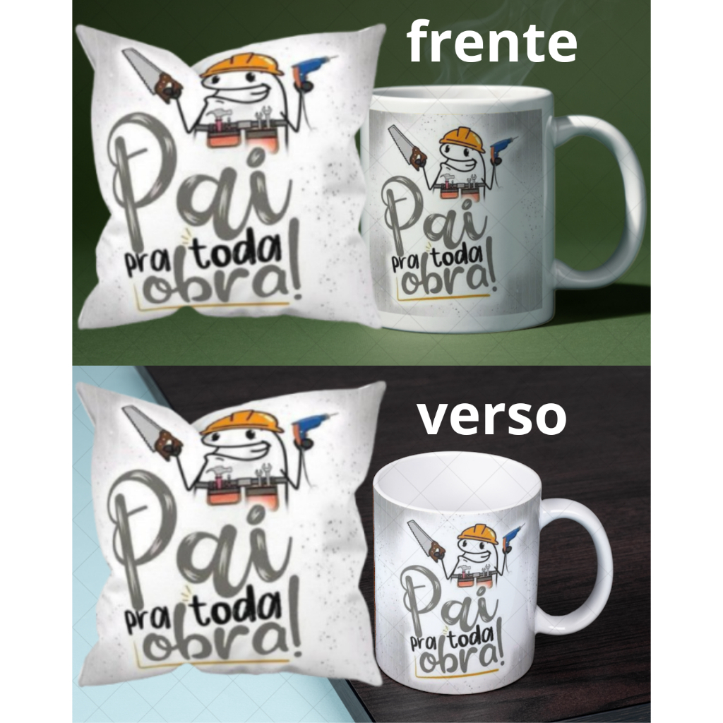Kit Almofada + Caneca personalizados presente