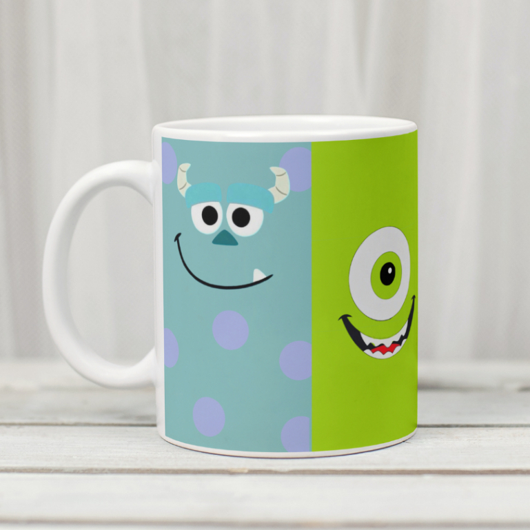 Caneca Carinha Monstros S.A 325ml