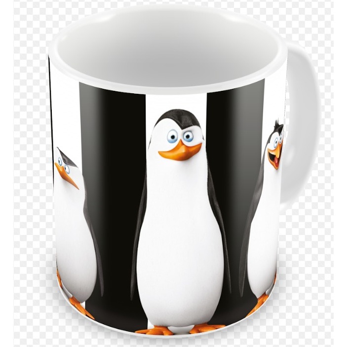 Caneca Pinguins de Madagascar 300ml