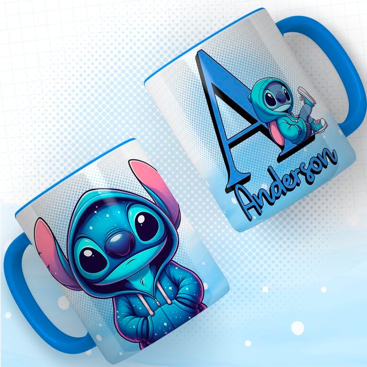 Caneca Personaliza Nome Stitch