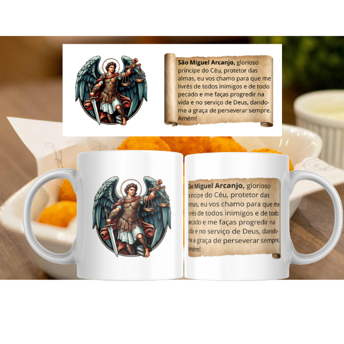Caneca Coleção "Anjo da Guarda com sua Oração" 325ml