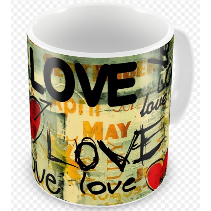 6 Caneca Love 300ml