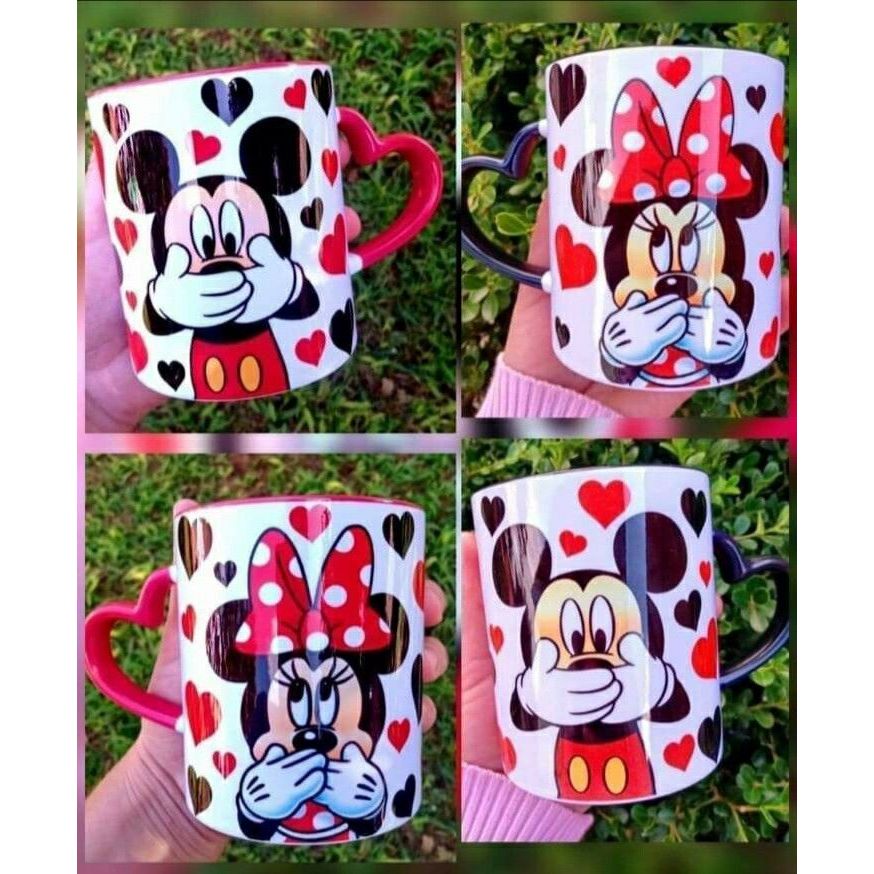 Caneca "Eu Quero Mkey" Alça Coração