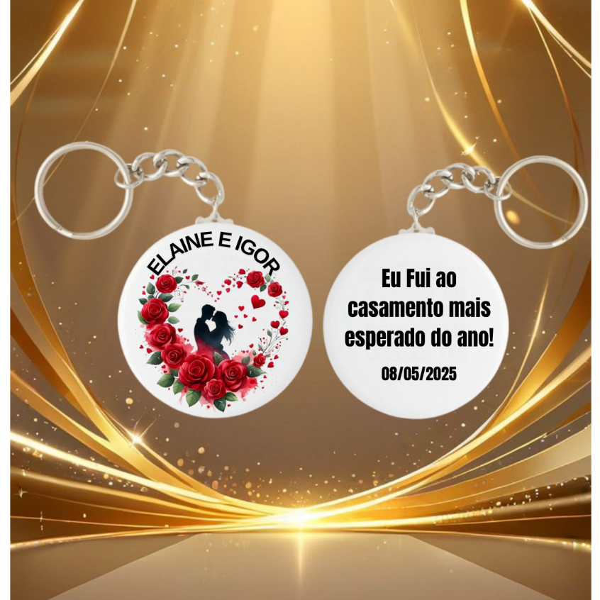 Kit 15 Chaveiros Lembrancinhas Casamento