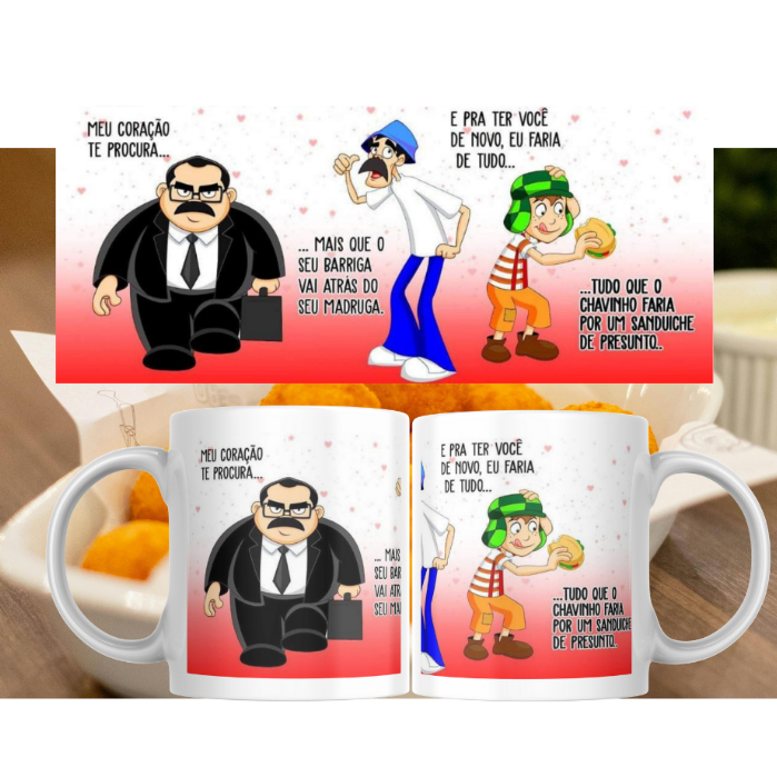 Caneca Turma do Chaves 325ml