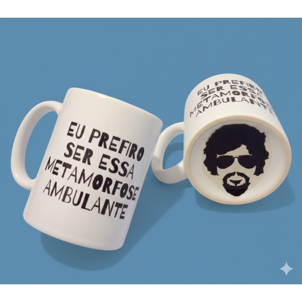 Caneca de Porcelana 325ml - Meu Ídolo
