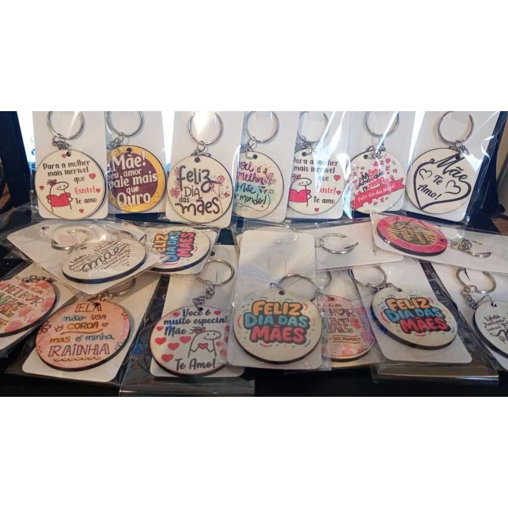Kits Chaveiro face única Lembrancinha, empresas, eventos Dia das Mães